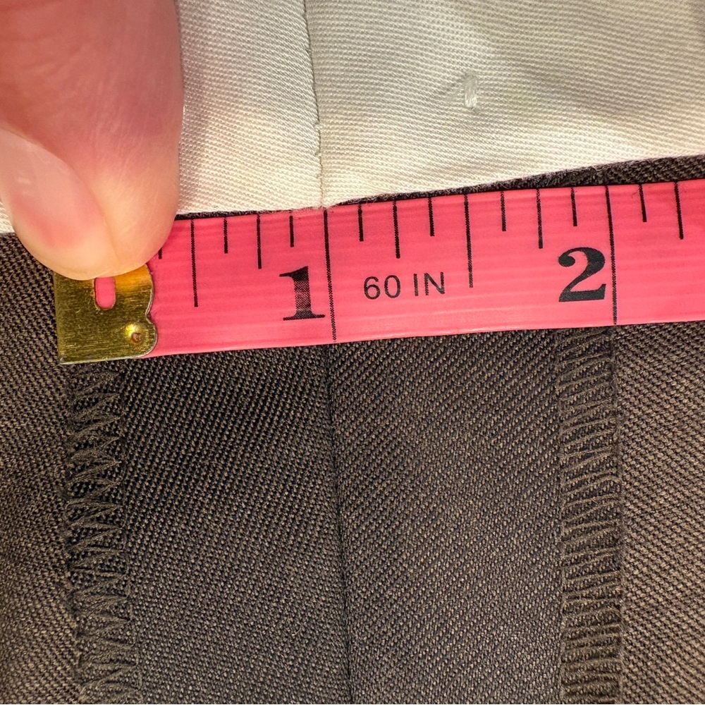 Brioni Sigma Trousers 35x30 Brown 100% Superfine Wool Italy - Picture 10 of 11